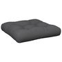 Voir la diapositive 2 : VIDAXL Coussin de palette anthracite 58x58x10 cm tissu