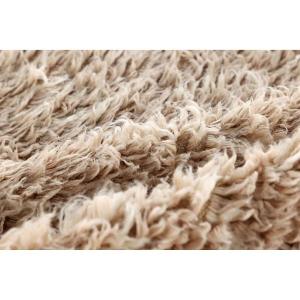 Paris Prix Tapis Déco en Laine  Leiko  200x300cm Beige