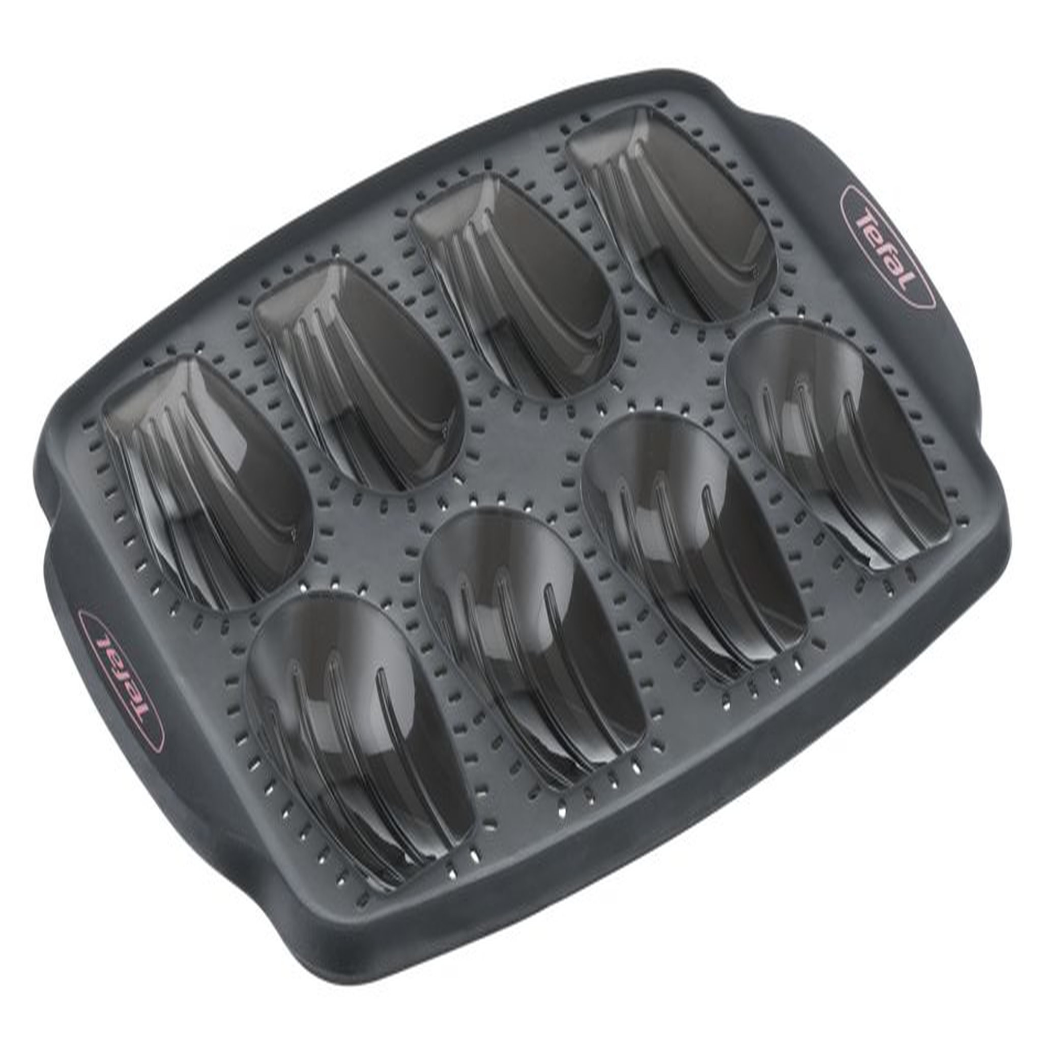 Voir la diapositive 1 : TEFAL Moule 8 madeleines CRISPY BAKE silicone