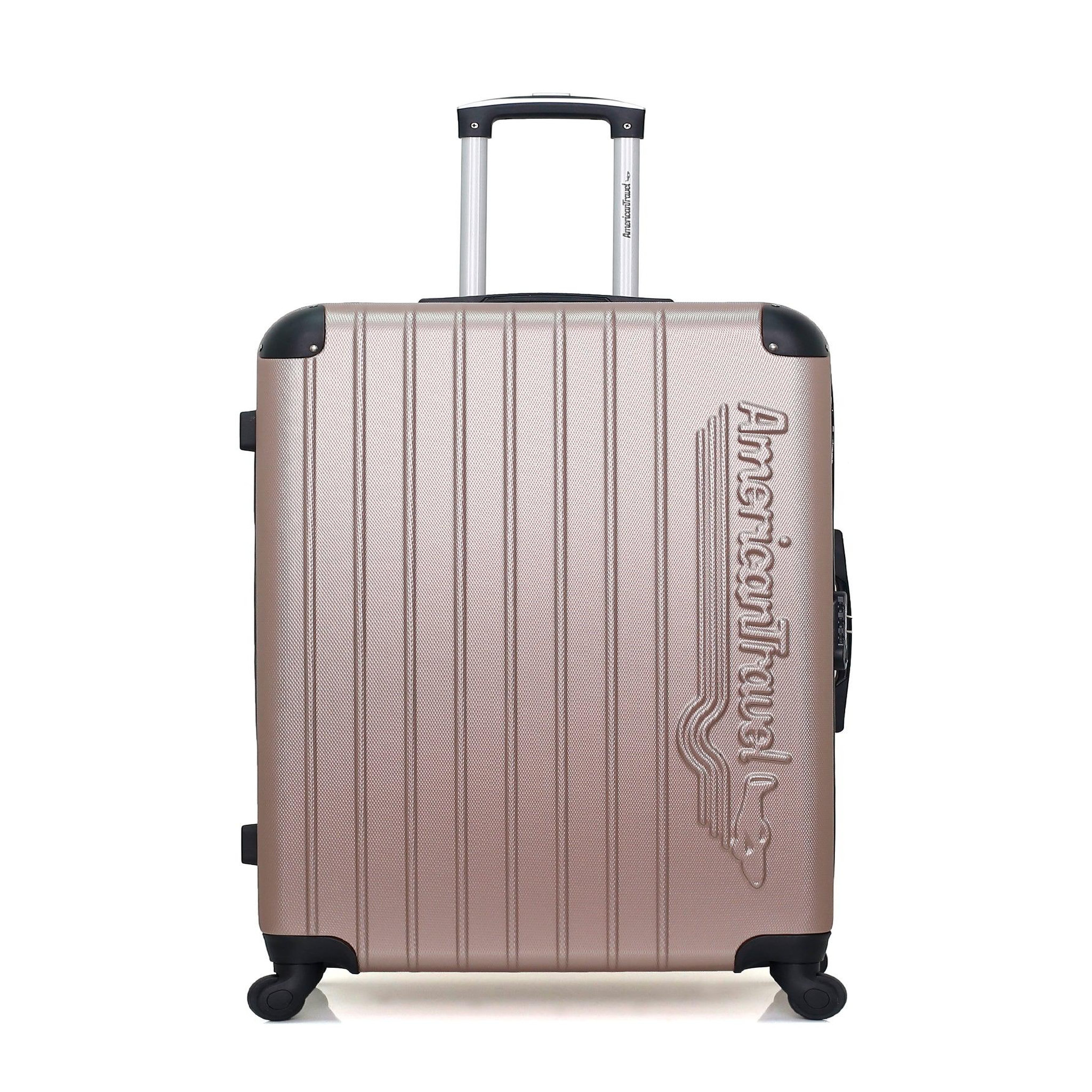 AMERICAN TRAVEL American travel - valise grand format budapest 75 cm 4 roues. Coloris disponibles : Gris