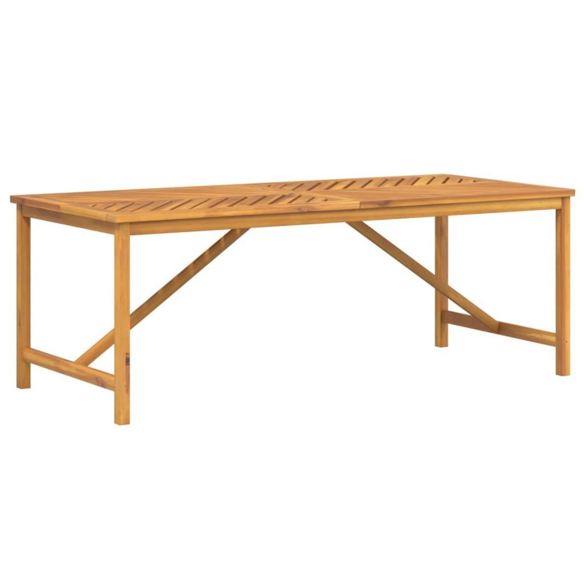 VIDAXL Table a manger de jardin 200x90x74 cm bois d'acacia solide