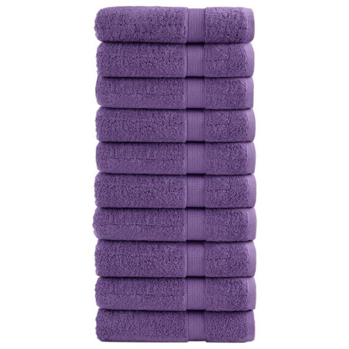 VIDAXL Serviettes de bain de qualité supérieure SOLUND 10 pcs 600g m²
