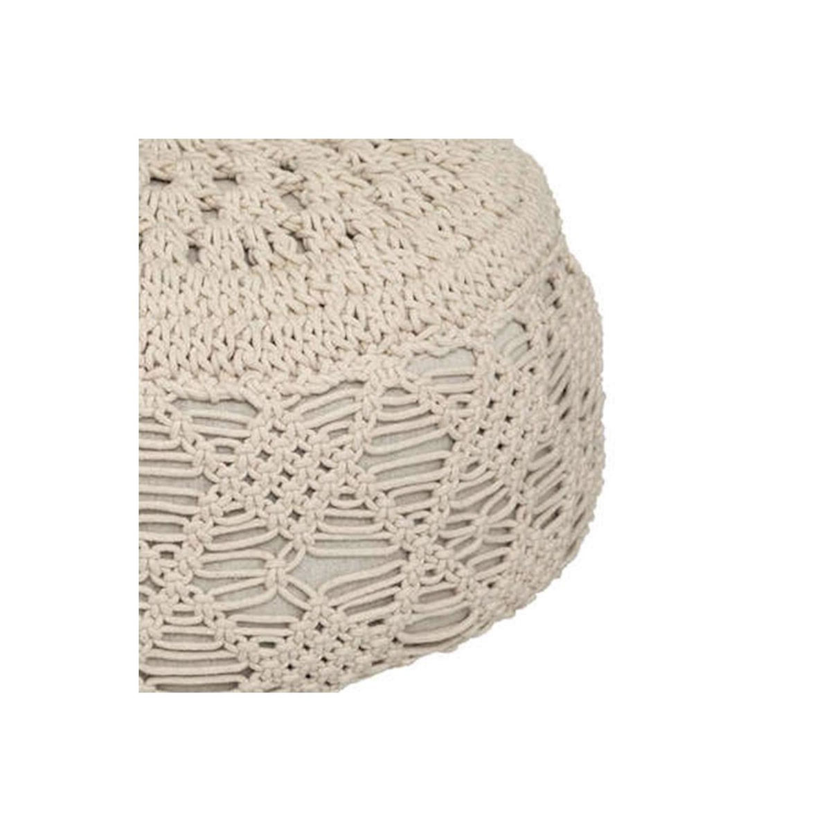 ATMOSPHERA Coussin de Sol Macramé  Palm  44cm Beige