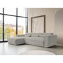 Voir la diapositive 2 : BEST MOBILIER Felix - canapé modulable d'angle gauche 4 places en tissu texturé