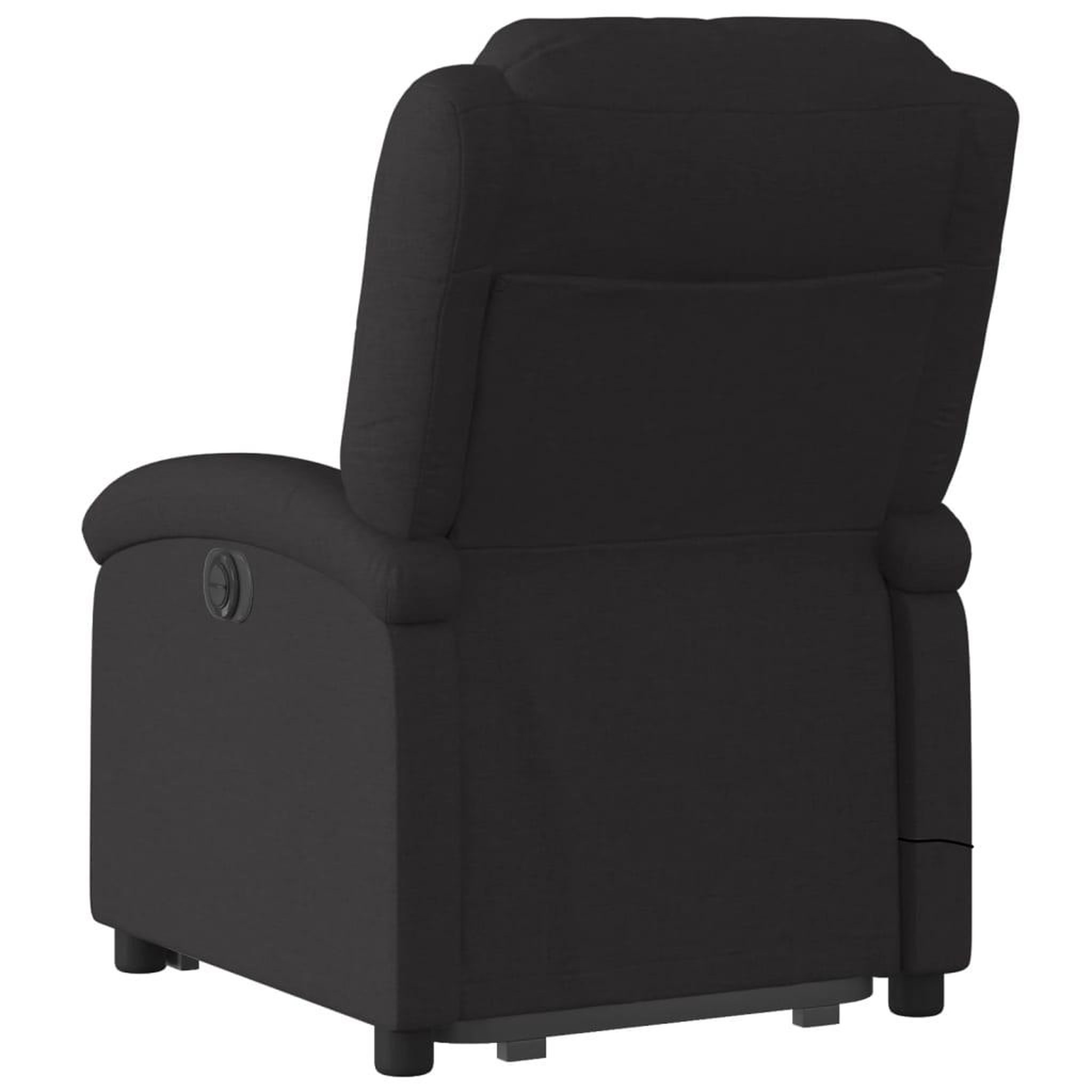 Voir la diapositive 5 : VIDAXL Fauteuil inclinable de massage electrique Noir Tissu