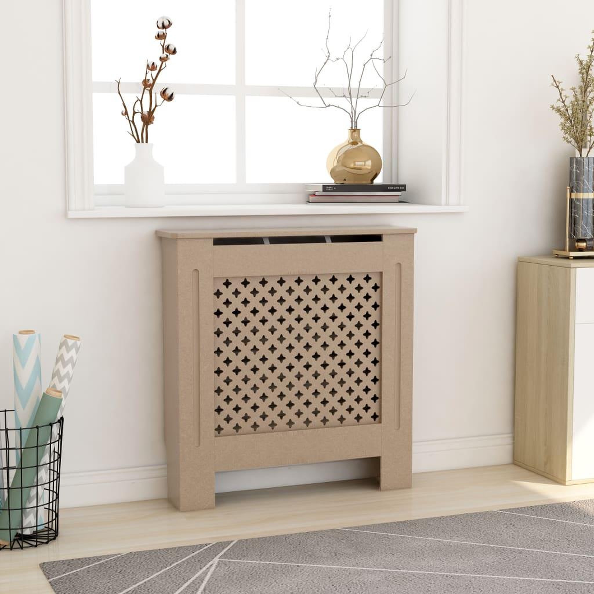 VIDAXL Cache-radiateur MDF 78 cm