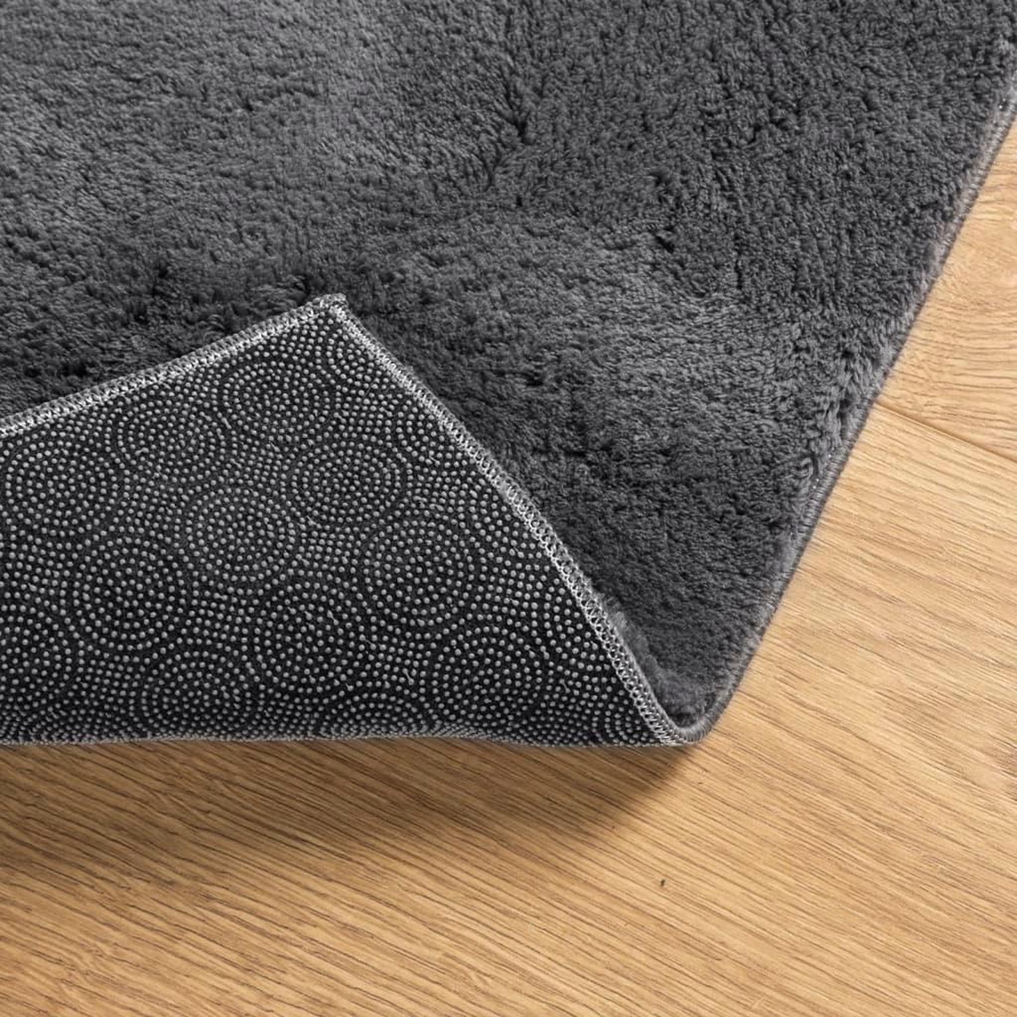 Voir la diapositive 5 : VIDAXL Tapis HUARTE a poils courts doux et lavable anthracite 80x150cm