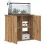 Voir la diapositive 1 : VIDAXL Support d aquarium chêne artisanal 81x36x73 cm bois ingénierie