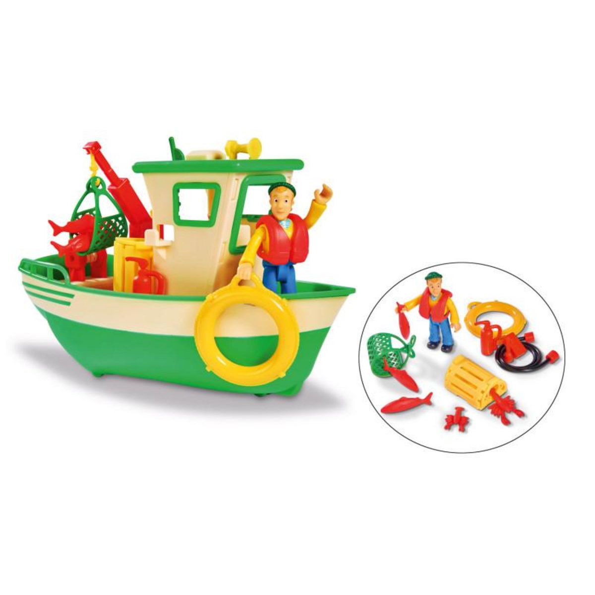 SIMBA Simba - Fireman Sam Charlies Fishing Boat with Figure 109252574