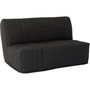 Voir la diapositive 3 : MARKET24 Banquette BZ DREAM - Tissu 100% Coton noir - Couchage 140x190 cm - 2 places - Confort moelleux