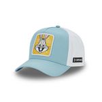 CAPSLAB Casquette trucker en sergé de coton Looney Tunes Be Positive. Coloris disponibles : Bleu