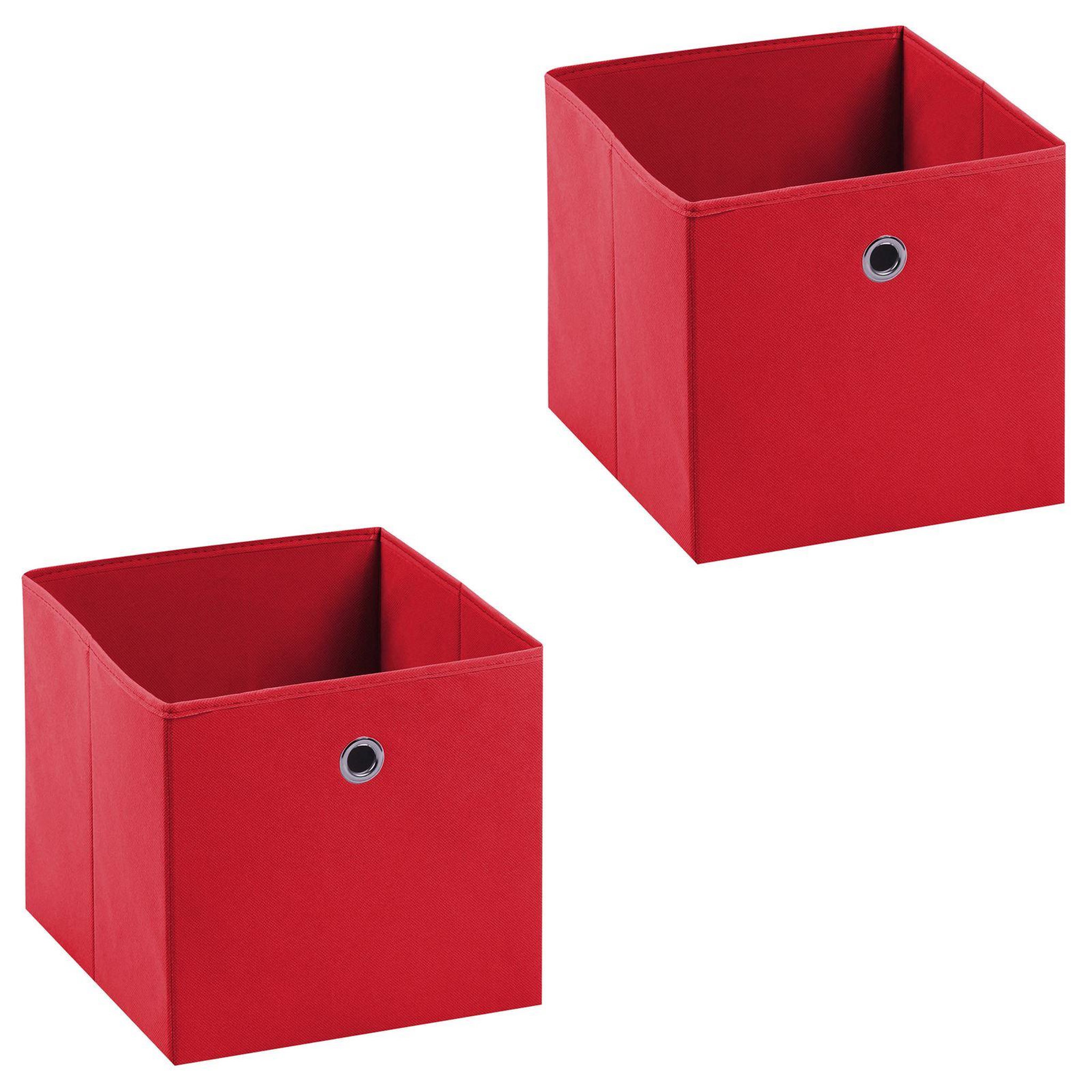 Voir la diapositive 1 : IDIMEX Lot de 2 boîtes de rangement ELA, en tissu