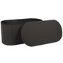 Voir la diapositive 4 : The Home Deco Factory Banc coffre de rangement pliable - Noir