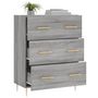 Voir la diapositive 4 : VIDAXL Buffet sonoma gris 69,5x34x90 cm bois d'ingenierie