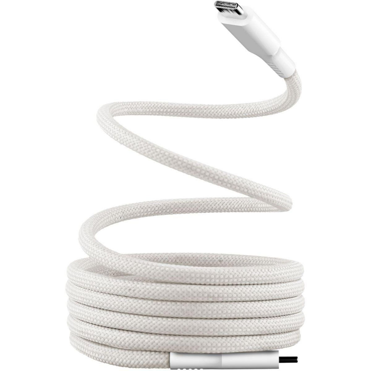 TNB Câble de charge USB-C/USB-C 1.5m gaine aimantée blanc