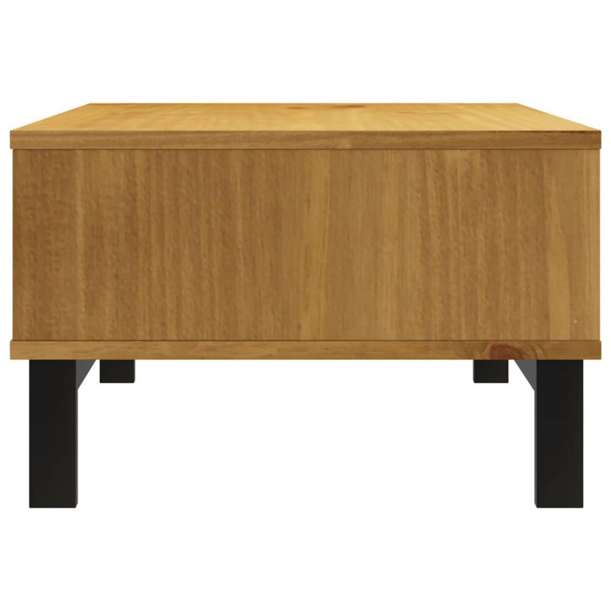VIDAXL Table basse FLAM 100x50x32,5 cm bois de pin massif