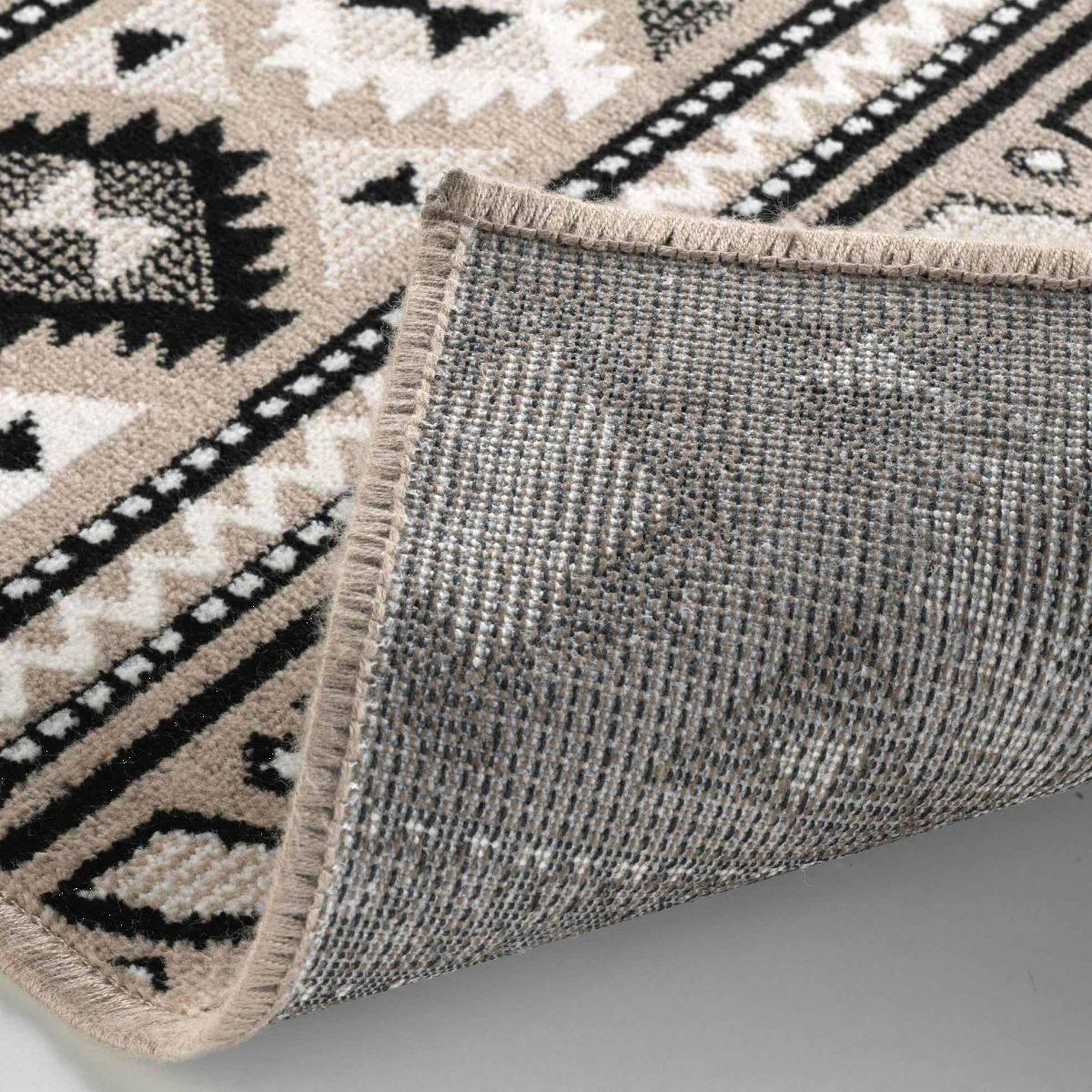 Voir la diapositive 3 : Douceur d'Intérieur Tapis déco  sakari  68x110cm taupe