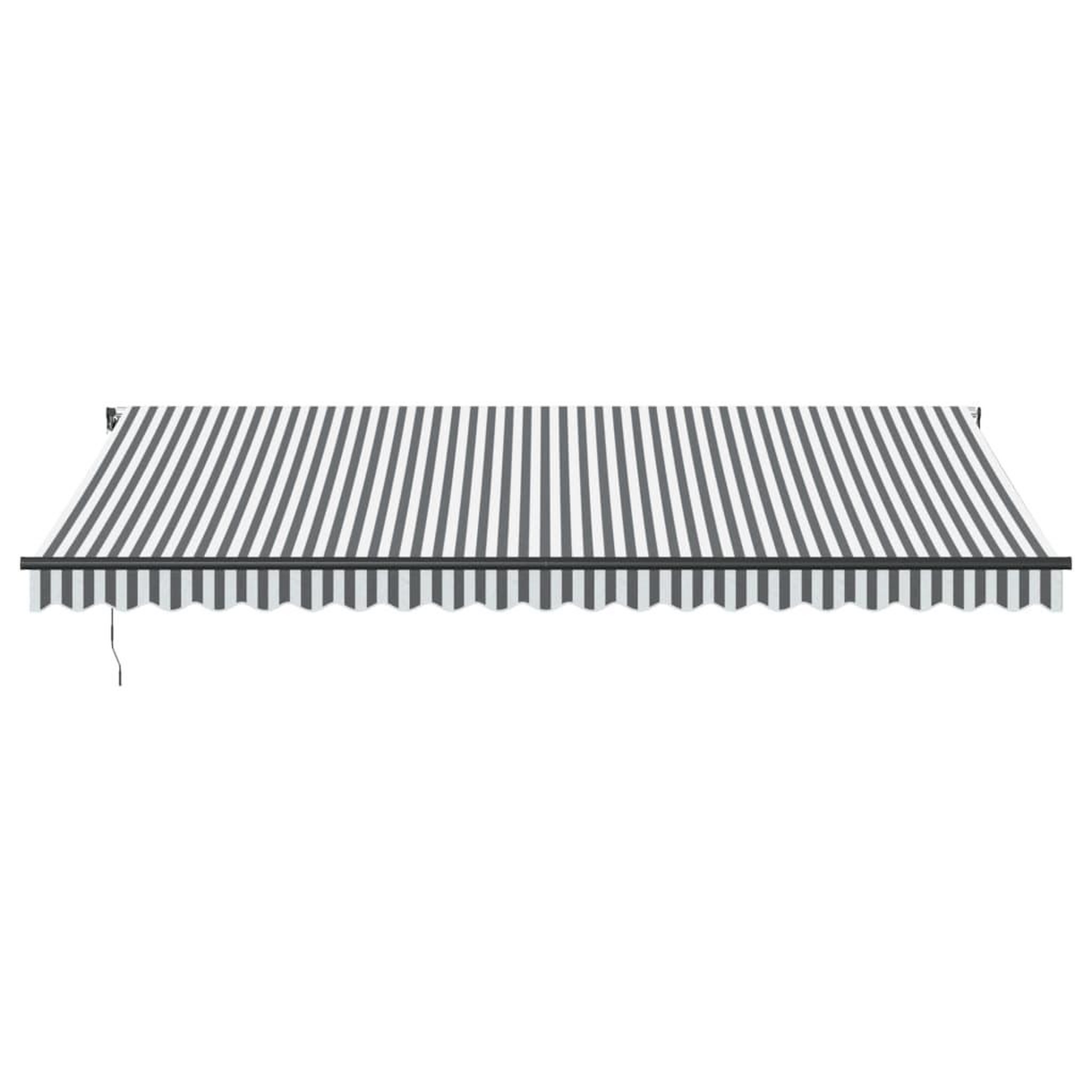 Voir la diapositive 4 : VIDAXL Auvent retractable automatique anthracite et blanc 500x350 cm
