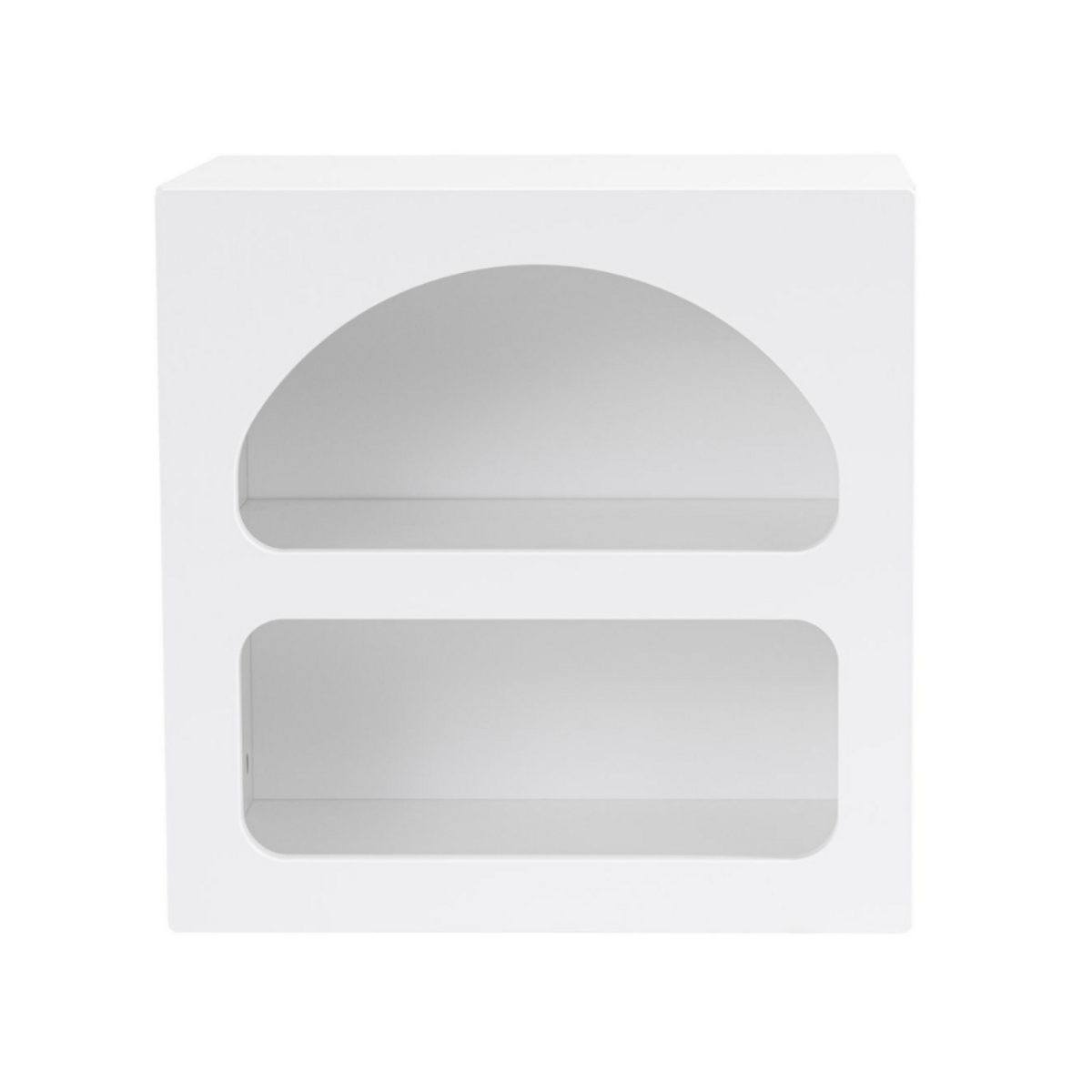 CONCEPT USINE Table de chevet avec niches blanc AMAL