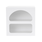 CONCEPT USINE Table de chevet avec niches blanc AMAL