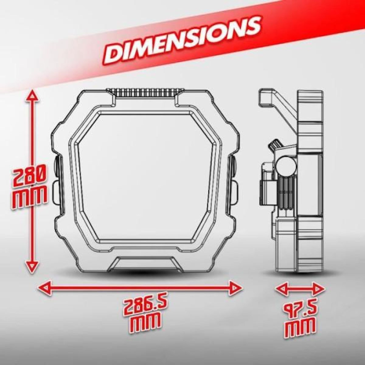 I-WATTS Projecteur Led - I-Watts - I-SPC50-4500SMD - 50 W - 4500 lumens