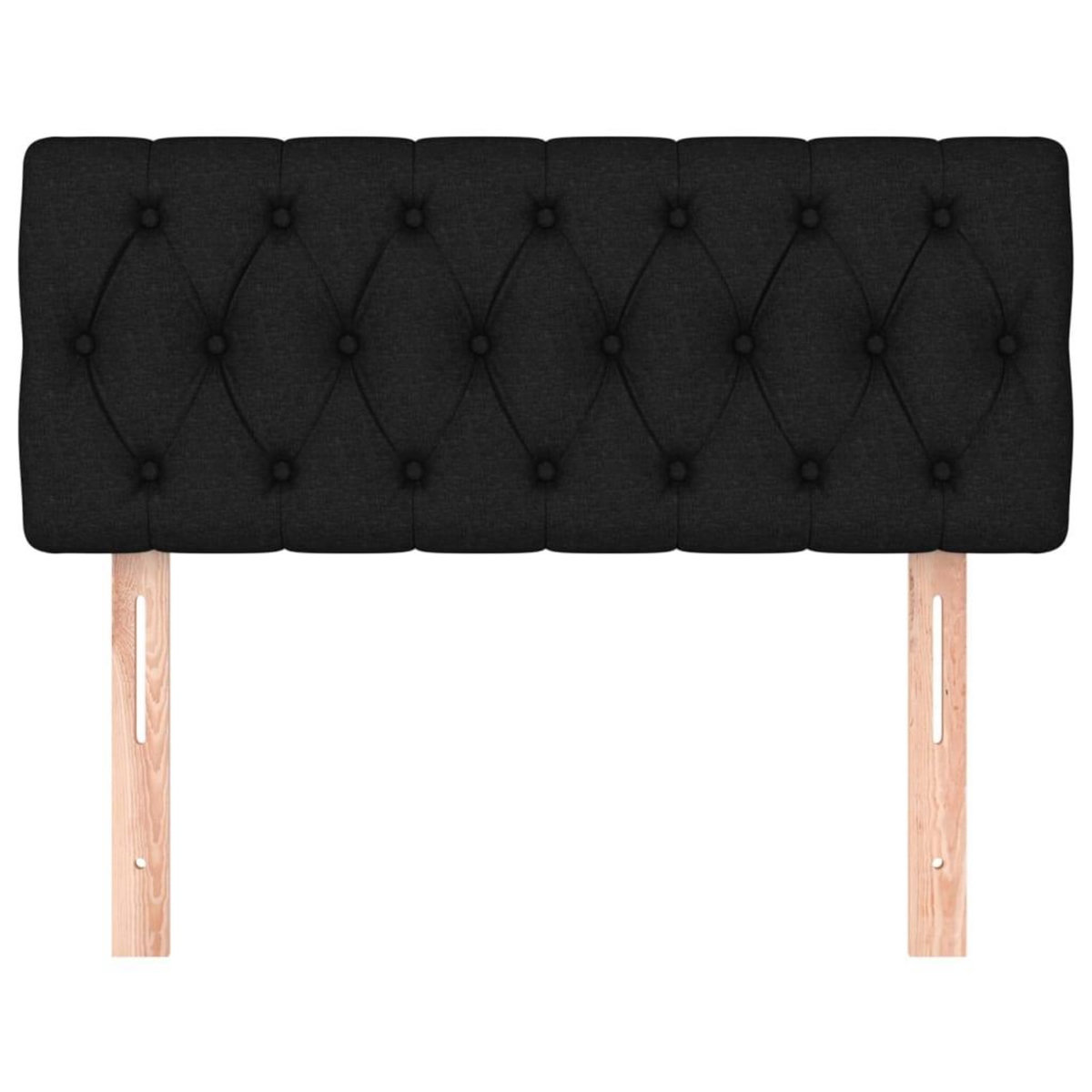 VIDAXL Tete de lit Noir 100x7x78/88 cm Tissu