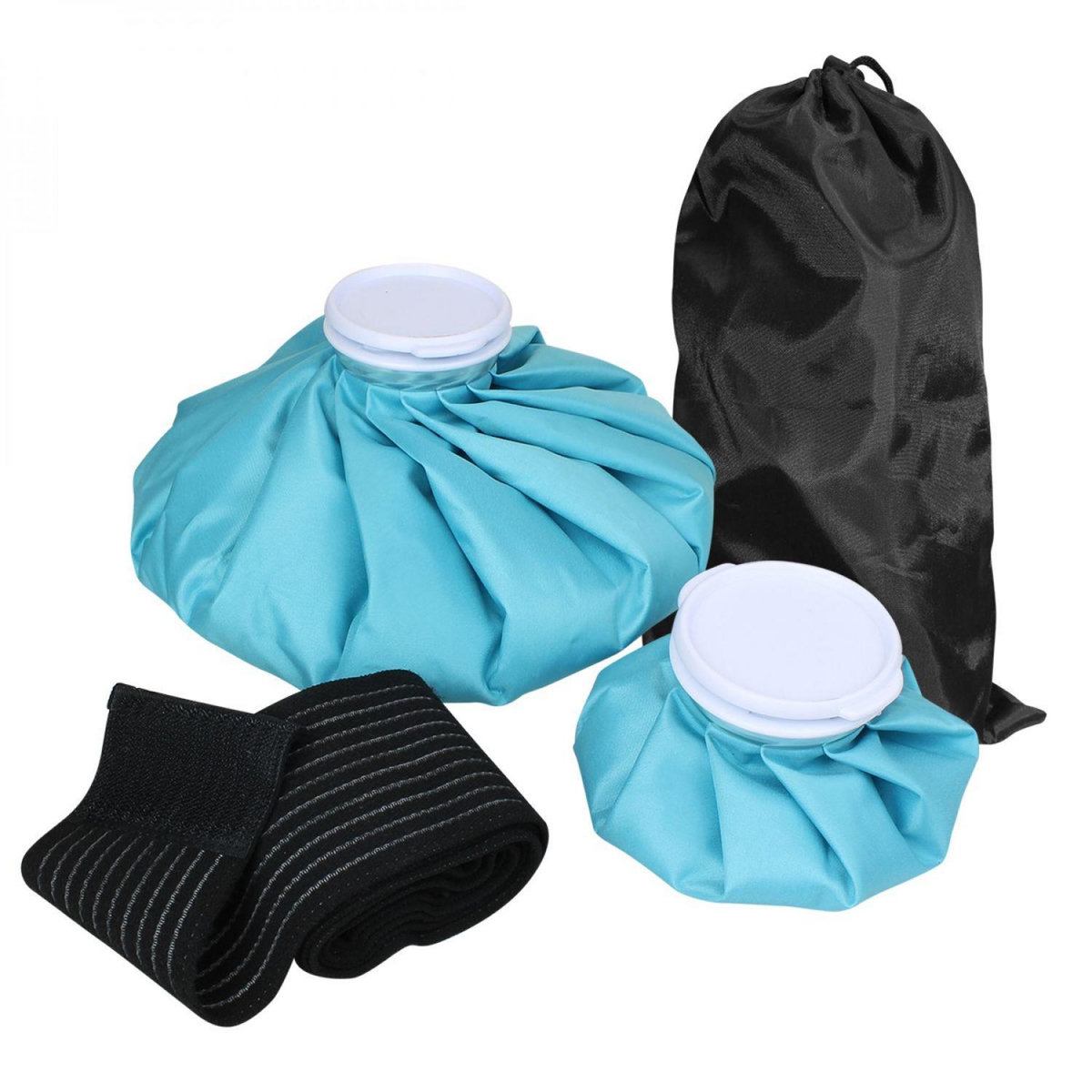 VIVEZEN Kit de 2 poches de glace réutilisables chaud-froid avec sangle pour toutes parties du corps