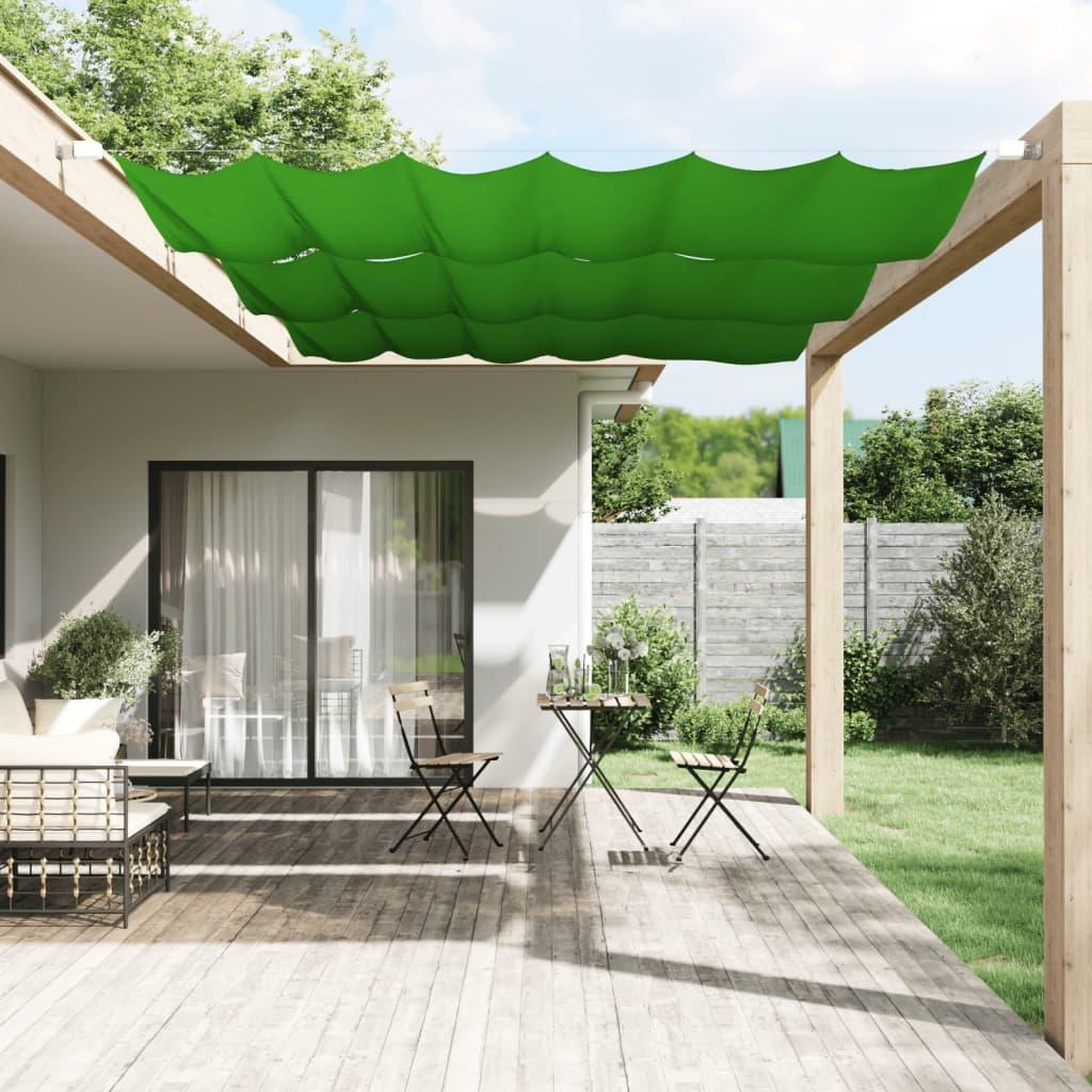 Voir la diapositive 1 : VIDAXL Auvent vertical Vert clair 180x270 cm Tissu oxford