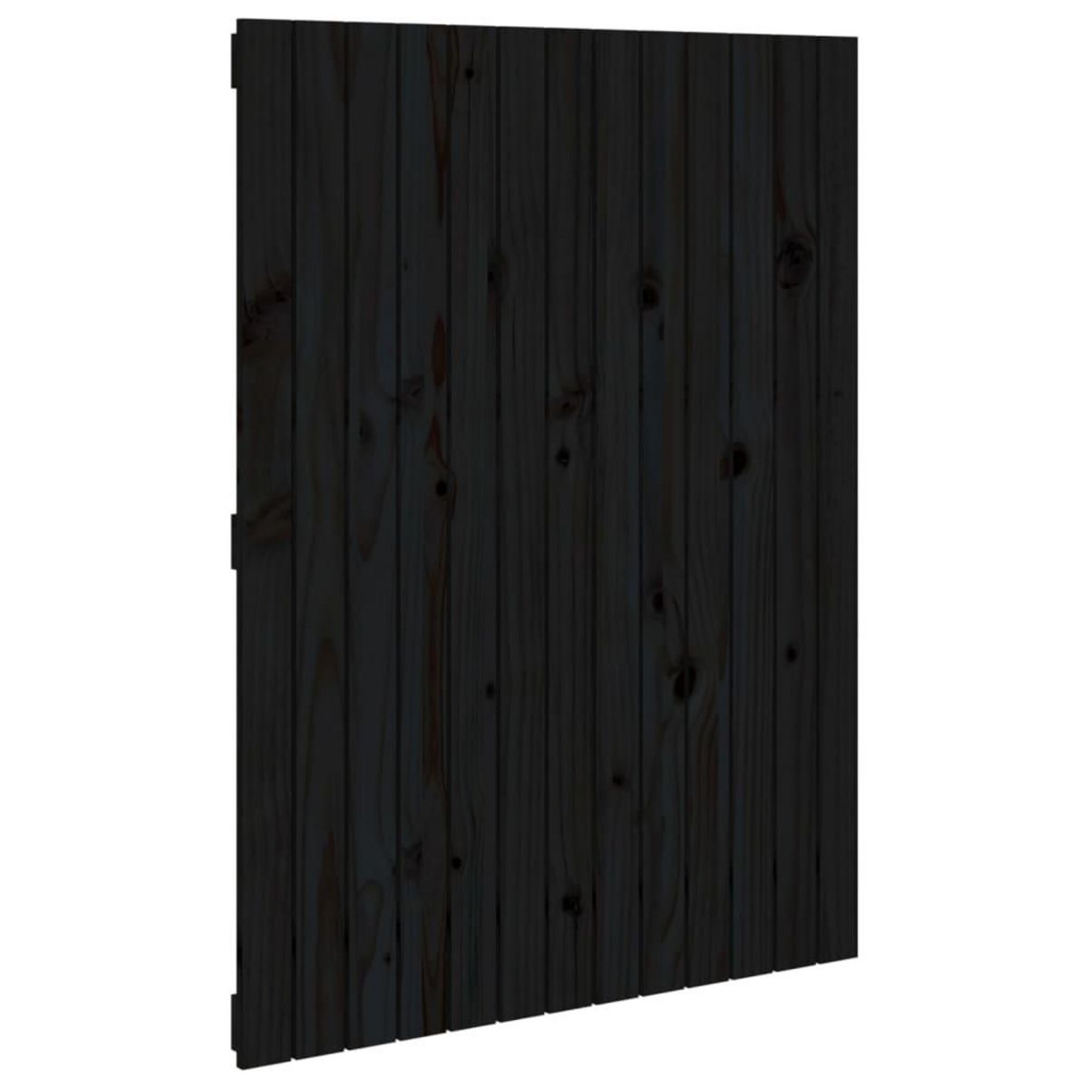 VIDAXL Tete de lit murale Noir 82,5x3x110 cm Bois massif de pin