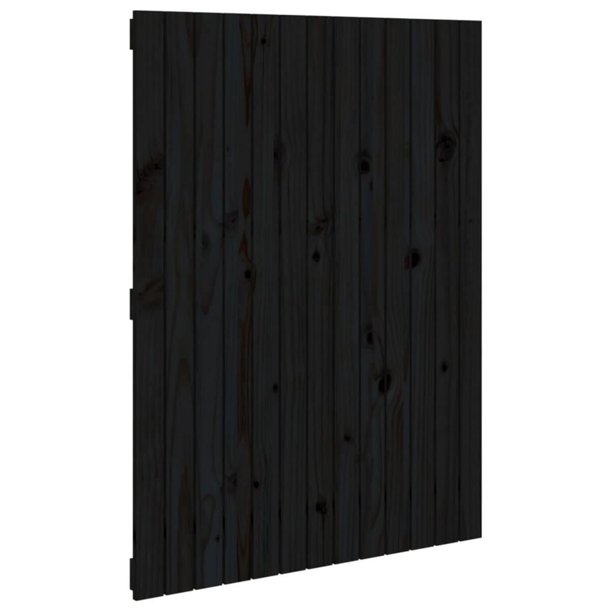 VIDAXL Tete de lit murale Noir 82,5x3x110 cm Bois massif de pin