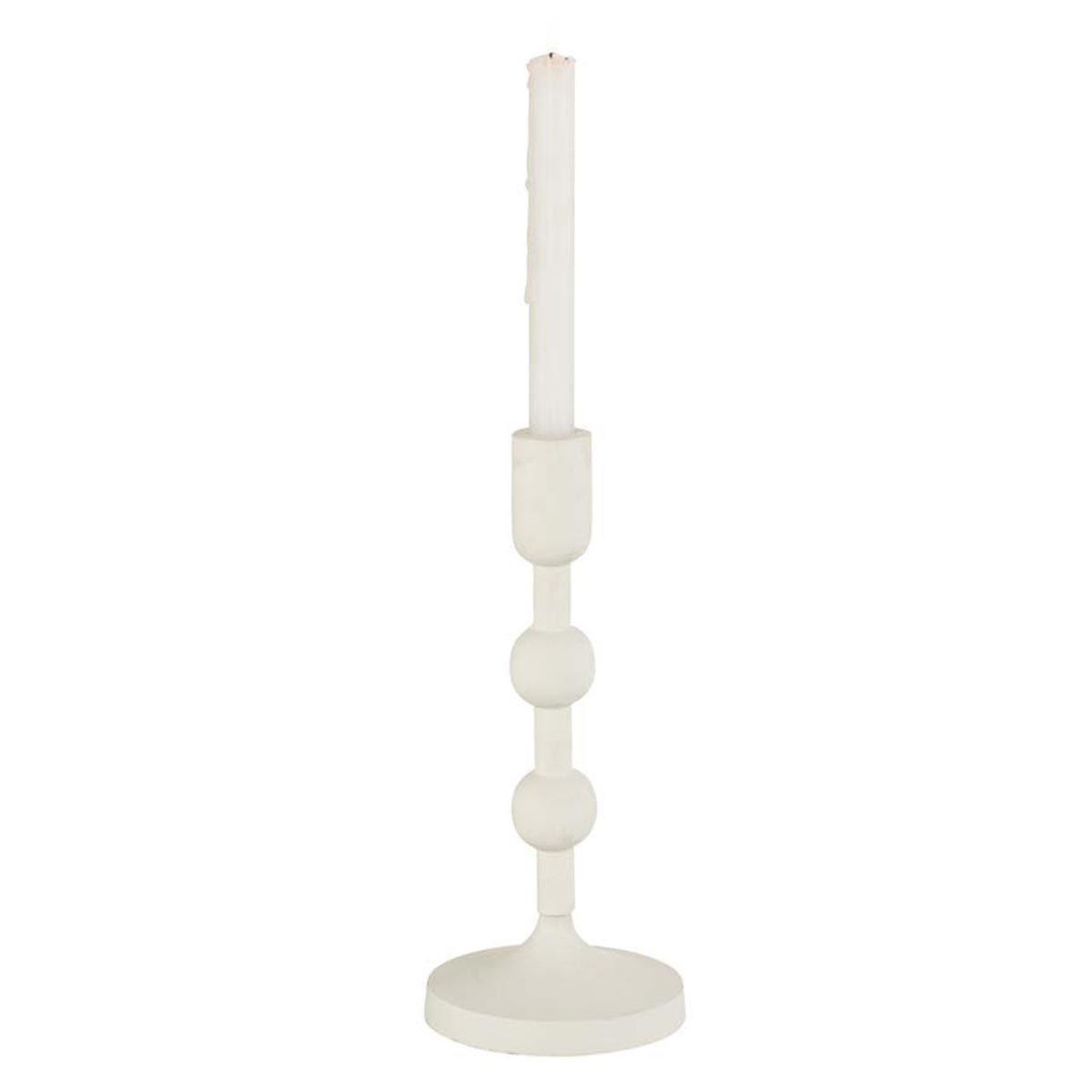 Voir la diapositive 2 : J-LINE Chandelier rond design  izy  28cm blanc