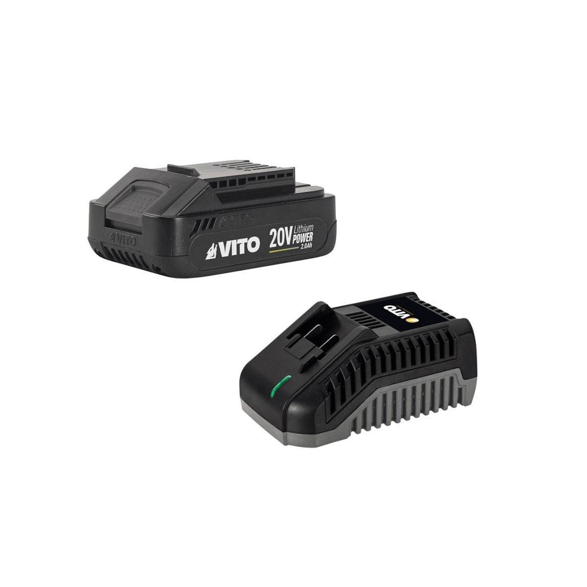 VITO Sécateur sans fil 20V + Batterie Lithium 2Ah Ø de coupe 30 mm Moteur Brushless Chargeur rapide VITO