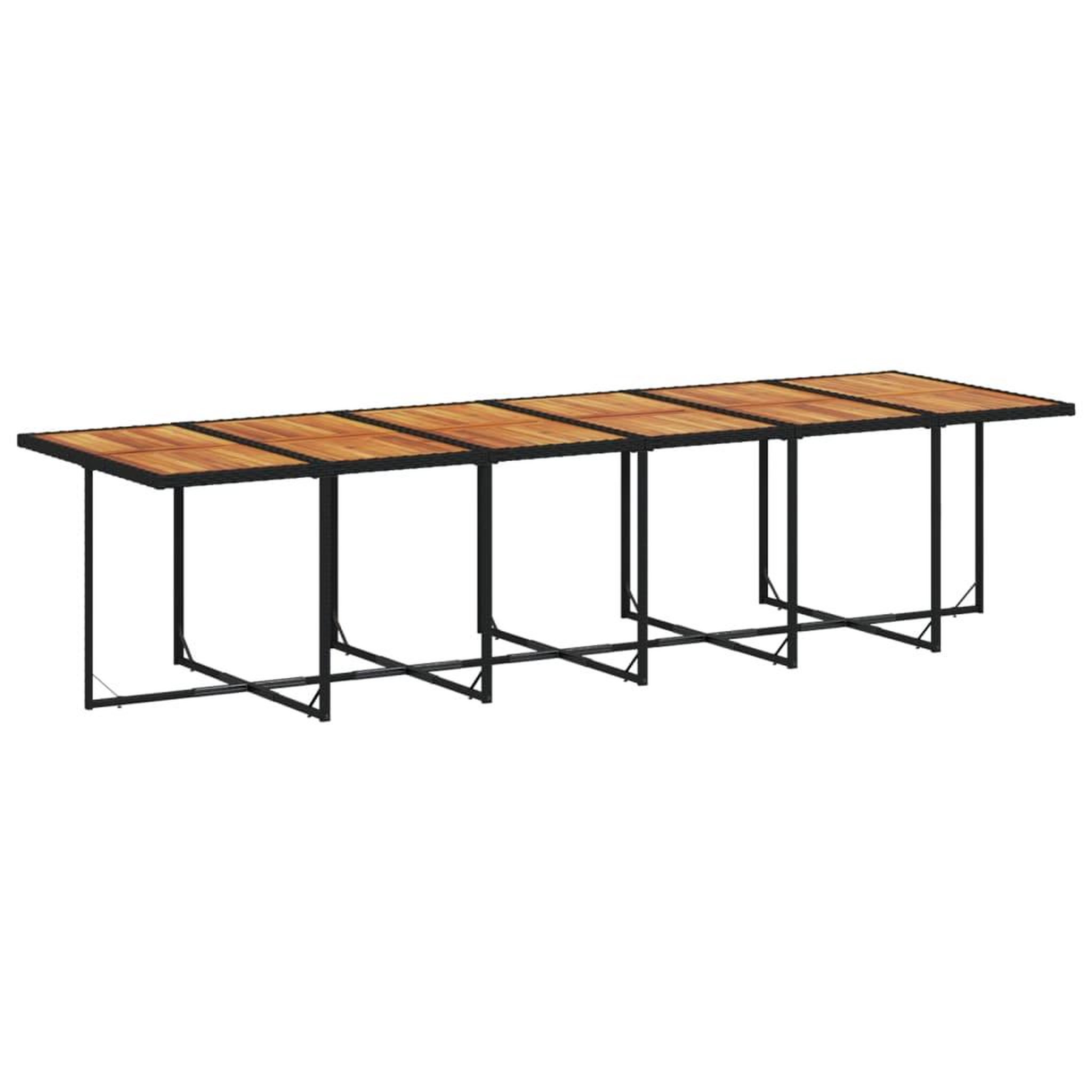 Voir la diapositive 3 : VIDAXL Ensemble a manger de jardin 17 pcs coussins noir resine tressee