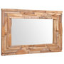 Voir la diapositive 5 : VIDAXL Miroir decoratif Teck 90x60 cm Rectangulaire