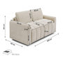 Voir la diapositive 4 : Habitat et Jardin Canapé convertible express  Isadora  - Matelas 18 cm - Couchage 140 cm - 3 places - Beige