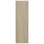 Voir la diapositive 5 : VIDAXL Armoire a chaussures murale Chene Sonoma 80x18x60 cm Agglomere