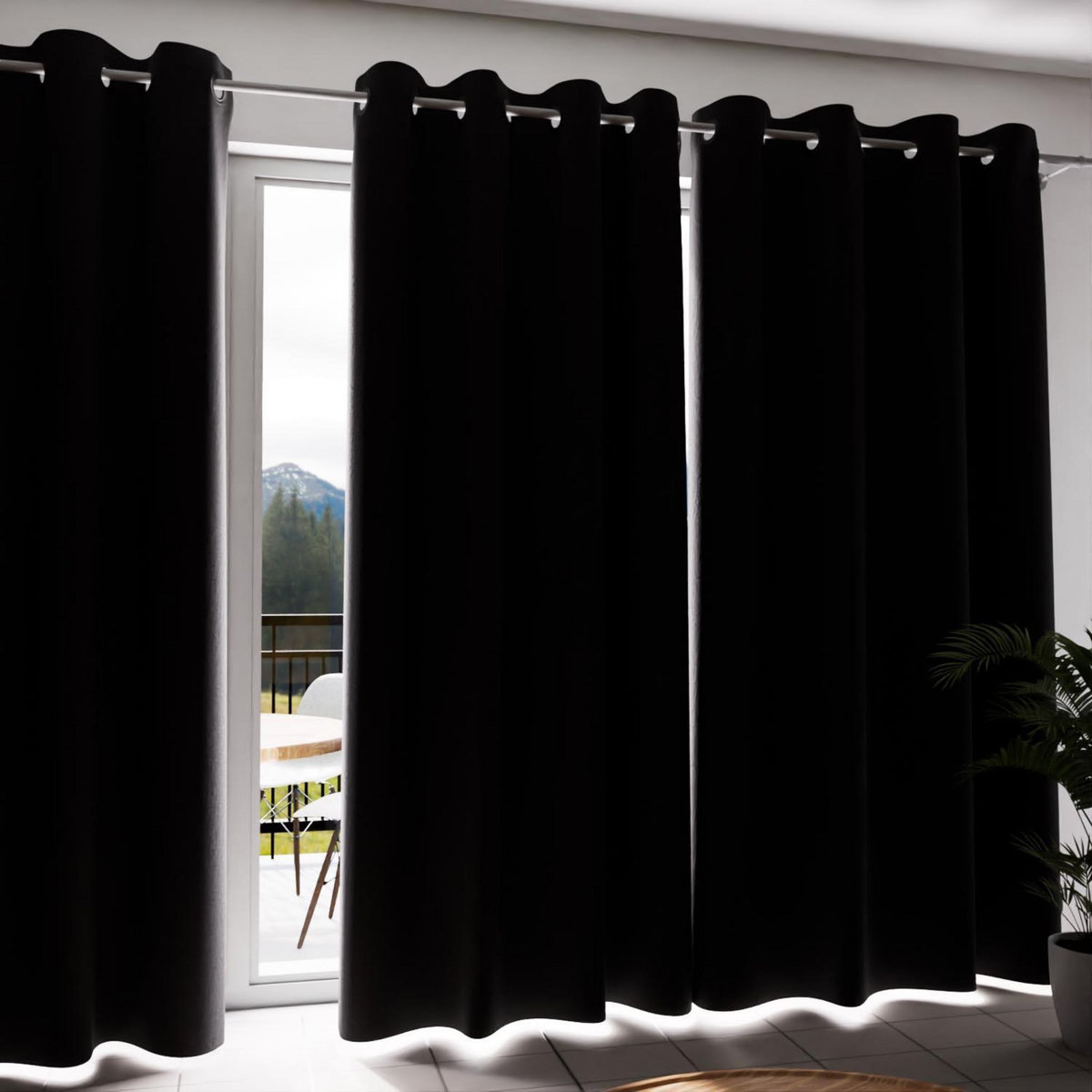 SOLEIL D'OCRE Rideau à oeillets Isolant et 100% Occultant ECLIPSE, par Soleil d'ocre