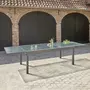 BOIS DESSUS BOIS DESSOUS Table de jardin en aluminium extensible gris 8/12 pers.