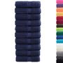 Voir la diapositive 2 : VIDAXL Serviettes d invité de qualité sup. SOLUND 10 pcs bleu marine