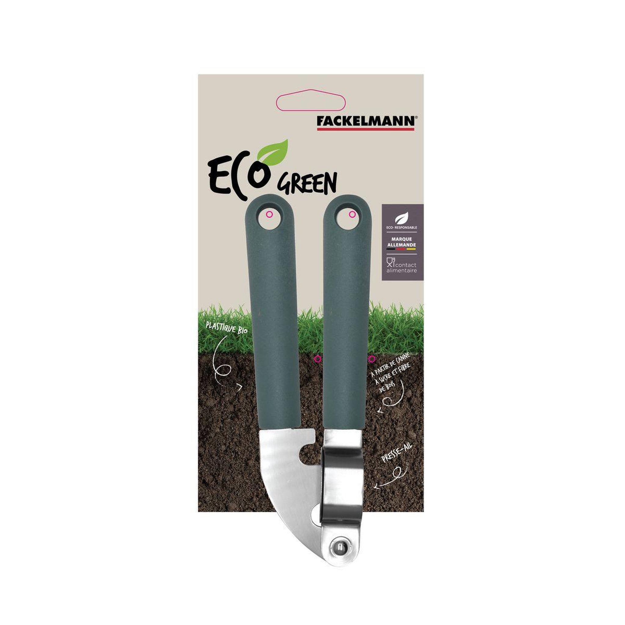 Voir la diapositive 5 : Fackelmann Presse ail 19 cm Fackelmann Nature Basic