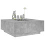 Voir la diapositive 5 : VIDAXL Table basse avec LED infini gris beton 100x100x40 cm