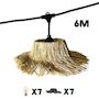 Voir la diapositive 3 : Lumisky Guirlande lumineuse raccordable TAHITI Beige Paille 6M