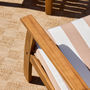 Voir la diapositive 6 : SWEEEK Salon de jardin en bois 4 places - Ushuaïa - Canapé, fauteuils et table basse en acacia, design