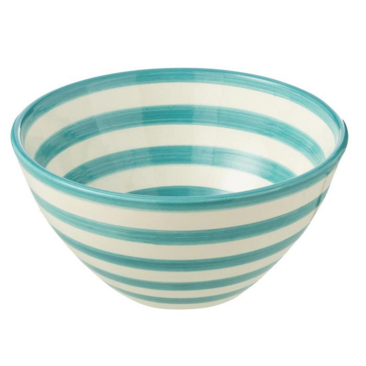 Paris Prix Coupelle en Céramique  Granada Rayure  22cm Bleu Aqua
