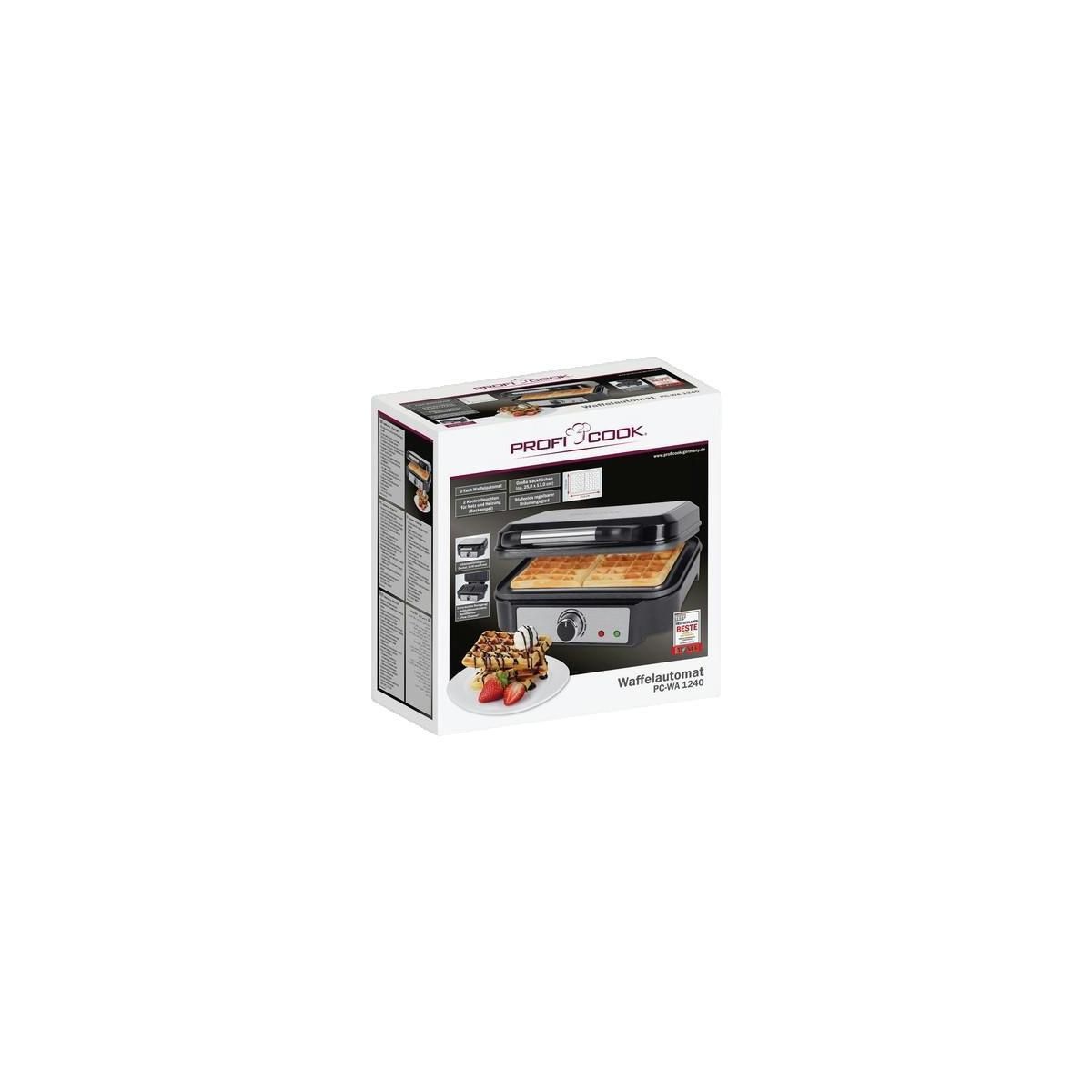 Profi Cook Gaufrier ProfiCook PC-WA 1240 en acier inoxydable
