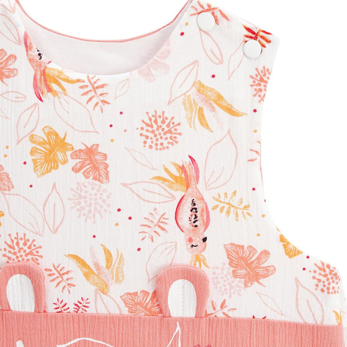 Petit Béguin Turbulette d'été en gaze de coton avec pieds retroussables Sumba