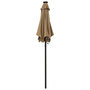 Voir la diapositive 3 : VIDAXL Parasol de jardin avec lumieres LED taupe 200x211 cm aluminium