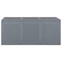 Voir la diapositive 2 : VIDAXL Boîte de rangement de jardin gris PP rotin 270 L