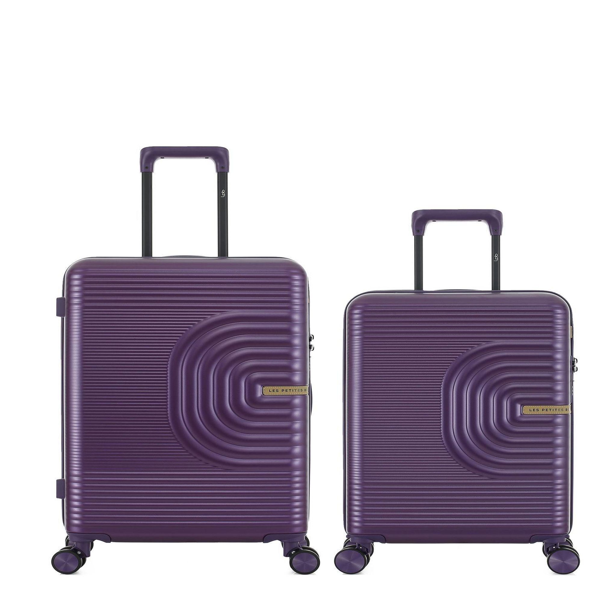 LES P'TITES BOMBES LPB Lot de 2 Valises Rigides Taille Moyenne et Cabine CELIA