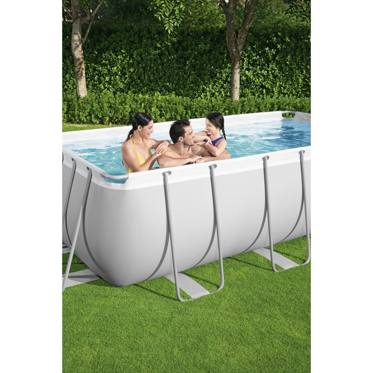 BESTWAY Piscine tubulaire rectangulaire 412x201x122cm Power Steel&trade;